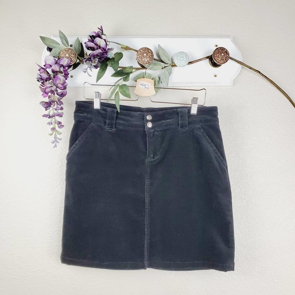 Forever 21 Black Corduroy Mini Skirt SALE